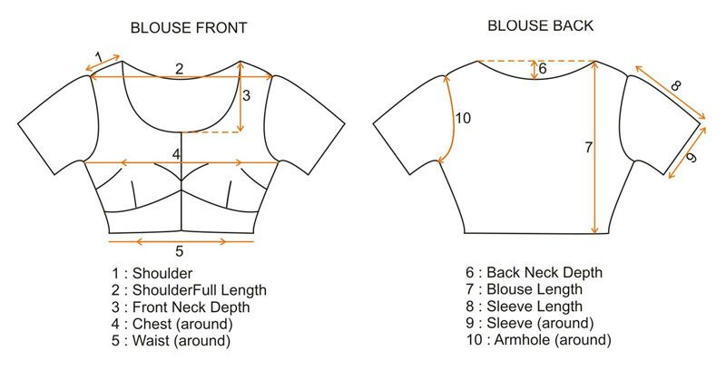 Blouse Size Measurement Guide